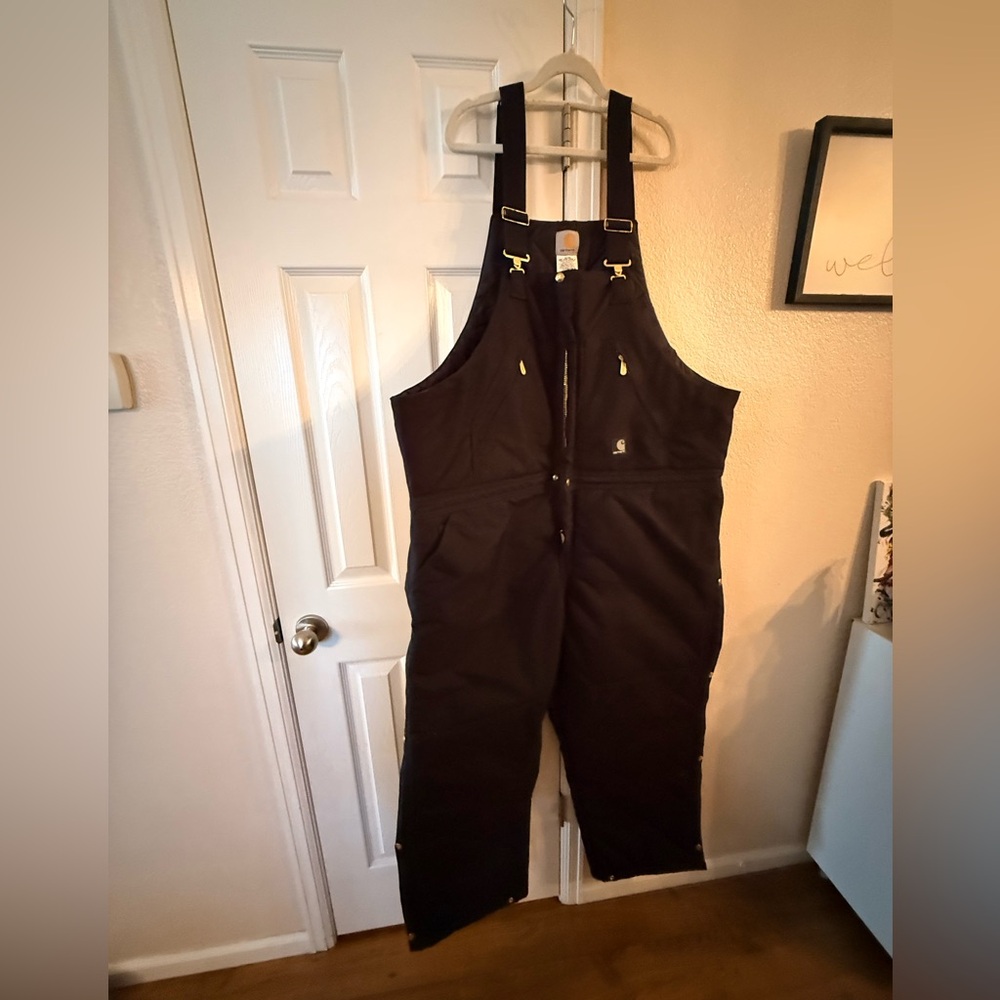 Carhartt Yukon extreme insulated bibs Black Overalls